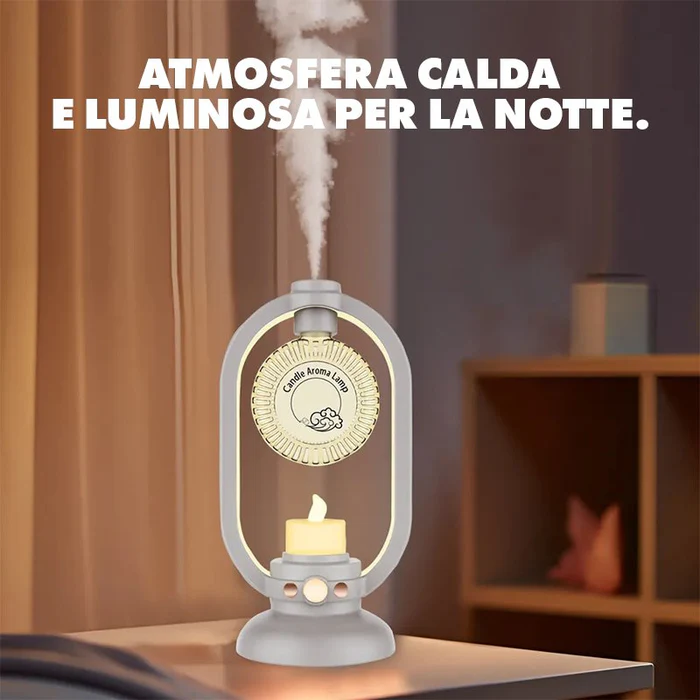 Lampe d’Ambiance & Diffuseur d’Arômes – Design Bougie – Image 3