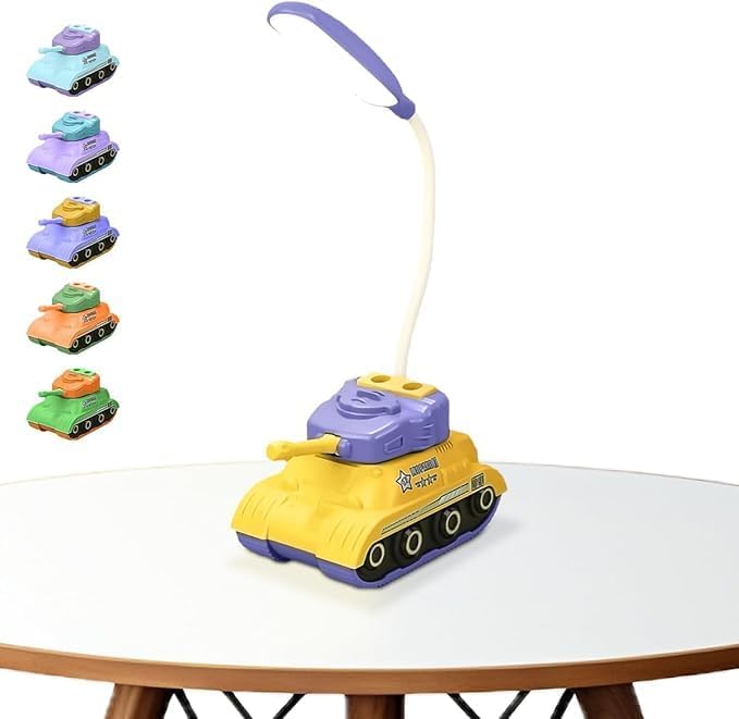 Lampe LED de Bureau en Forme de Tank – Multifonction avec Porte-Stylo – Image 3