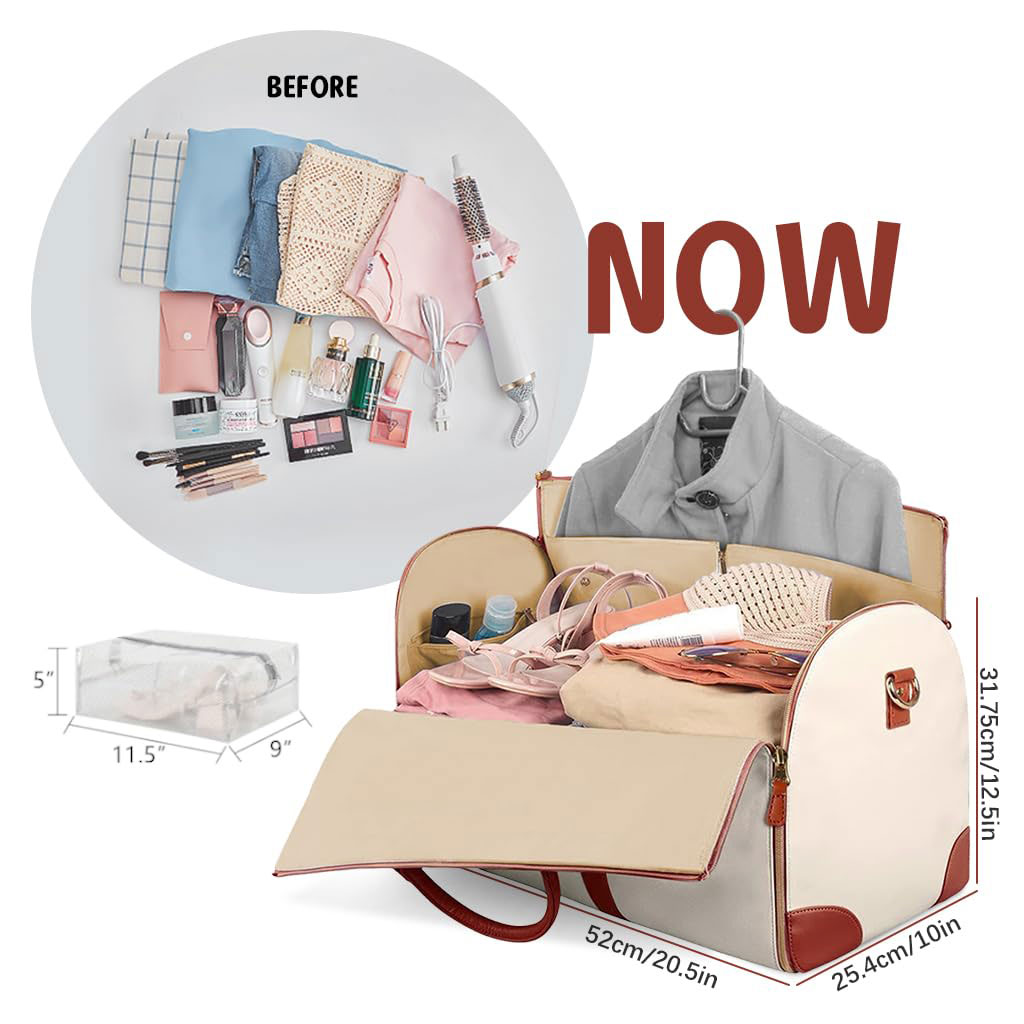 Sac de voyage tendance en PU Grand Capacité et Pliable – Image 7