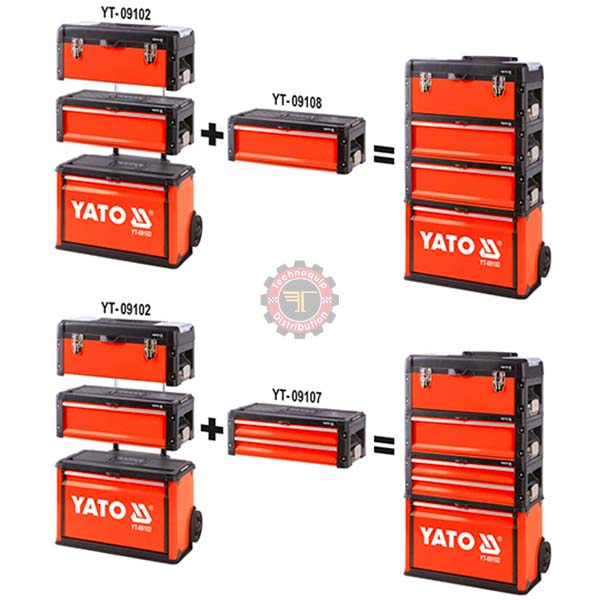 Chariot de services modulaire 3 tiroirs – Image 3