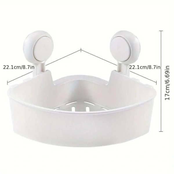 Panier de Rangement d’angle à Ventouses Douche TAILI – Image 6