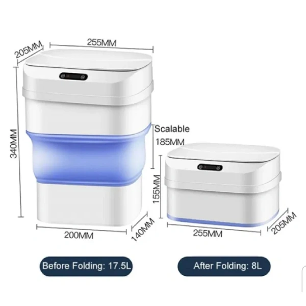Poubelle Intelligente Pliable avec Capteur Automatique – 8L- 17,5L – Image 5