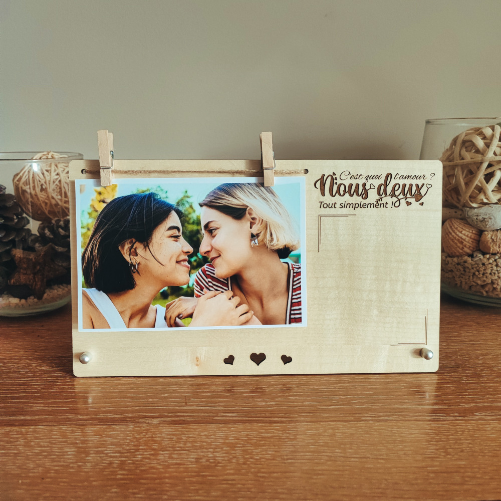 Cadre photo personnalisé amour – Image 3
