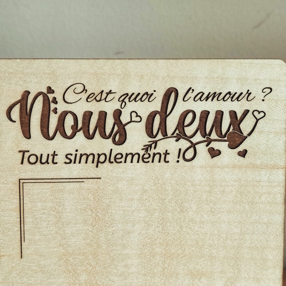 Cadre photo personnalisé amour – Image 9