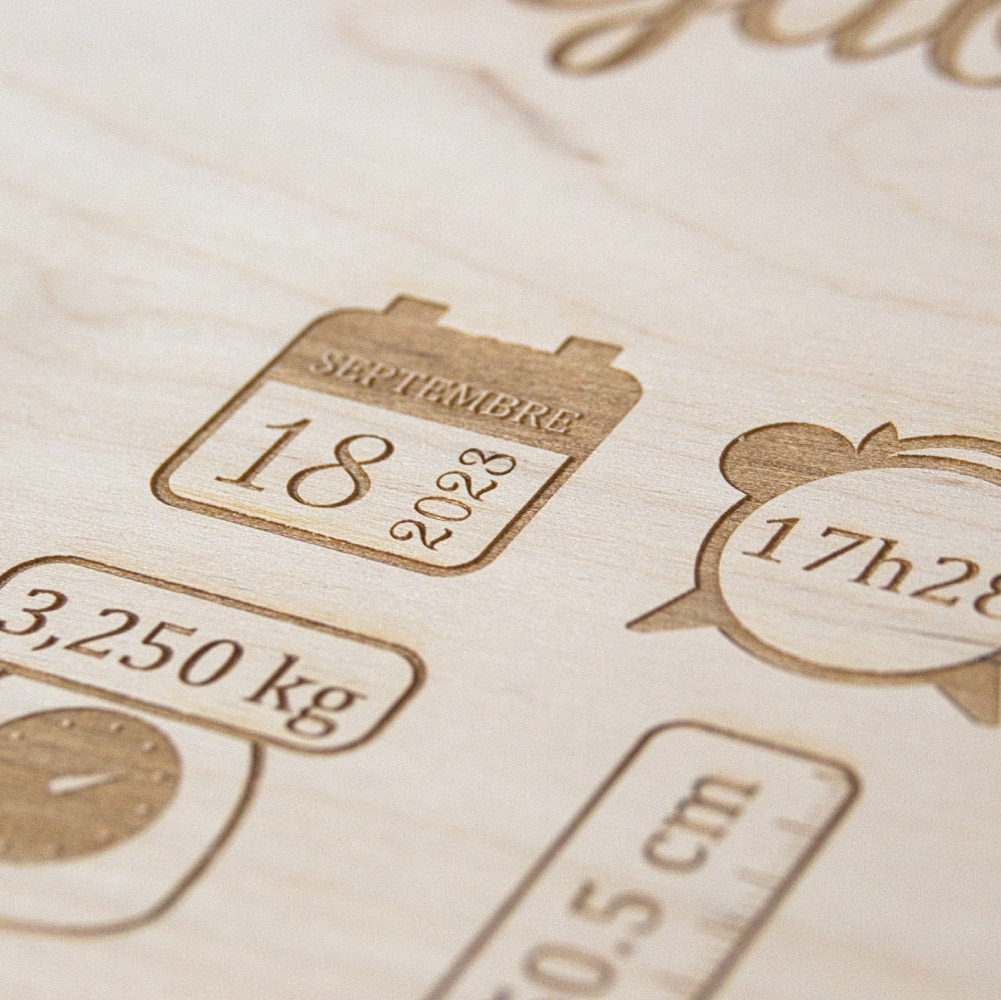 Coffret naissance personnalisé bois – Image 8