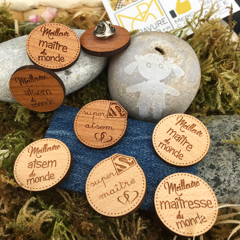 Le Pin’s bois super atsem – Image 5